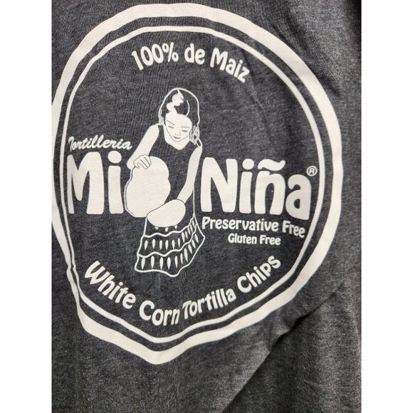 Mi Niña Tortilleria Stone Ground Corn T-Shirt Just The Best Tortilla Chip Size L - Picture 4 of 5
